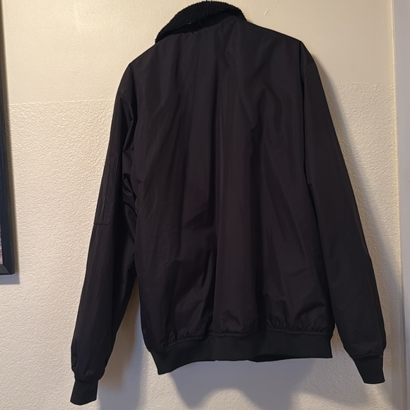 Soul Star England light bomber jacket faux Sherpa collar - Picture 5 of 6